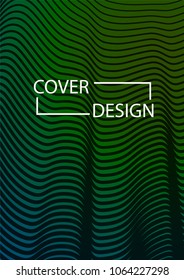 Minimal Covers Design. Simple Halftone Gradients Background. Future Cover Template. Magazine, Annual Report, Brochures, Flyers, Presentations, Leaflet. Vector Illustration. A4 size.