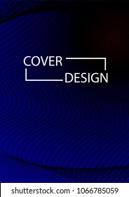 Minimal Covers Design. Simple Halftone Gradients Background. Future Cover Template. Brochures, Flyers, Presentations, Leaflet, Magazine, Annual Report Vector Illustration. A4 size.