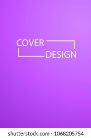 Minimal Covers Design. Simple Halftone Gradients Background. Future Cover Template. Brochures, Flyers, Presentations, Leaflet, Magazine, Annual Report Vector Illustration. A4 size.