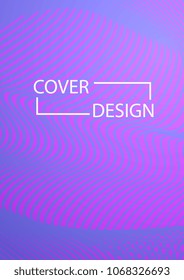 Minimal Covers Design. Simple Halftone Gradients Background. Future Cover Template. Magazine, Annual Report, Brochures, Flyers, Presentations, Leaflet. Vector Geometric Patterns. A4 size.