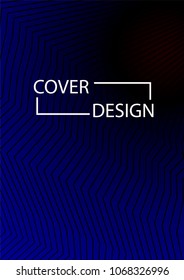 Minimal Covers Design. Simple Halftone Gradients Background. Future Cover Template. Brochures, Flyers, Presentations, Leaflet, Magazine, Annual Report Vector Illustration. A4 size.