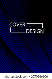 Minimal Covers Design. Simple Halftone Gradients Background. Future Cover Template. Magazine, Annual Report, Brochures, Flyers, Presentations, Leaflet. Vector Geometric Patterns. A4 size.