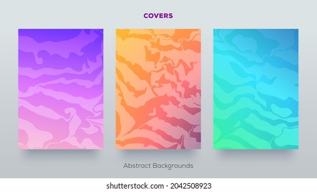 Minimal covers design template with gradient texture for minimal dynamic design. Pages for your text composition. You can use for brochure, banner, flyer, print, presentation, magazine, website.