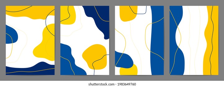 Minimal covers design. Trendy set, Modern Poster Art. Design for wall framed prints, canvas poster, artwork as postcard or brochure.Vector illustration.
