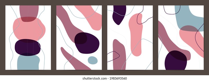 Diseño de cubiertas mínimas. Diseño de diseño para impresiones enmarcadas en la pared, afiche de lona, arte como postal o folleto.Ilustración vectorial.