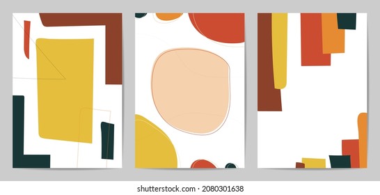 Diseño de cubiertas mínimas. Diseño de diseño para impresiones enmarcadas en la pared, afiche de lona, arte como postal o folleto.Ilustración vectorial.