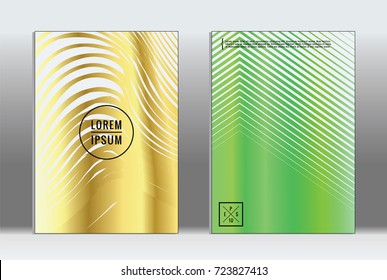 Minimal covers design. Vector abstract line pattern for poster design and book cover. Set of templates for business brochures. 2d prints for banner background. Annual album backdrop graphic pattern.