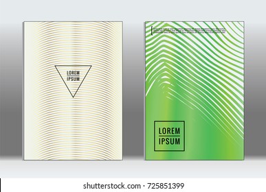 Minimal covers design. Vector abstract line pattern for poster design and book cover. Set of templates for business brochures. 2d prints for banner background. Annual album backdrop graphic pattern.