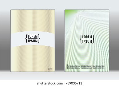 Minimal covers design. Vector abstract line pattern for poster design and book cover. Set of templates for business brochures. 2d prints for banner background. Annual album backdrop graphic pattern.