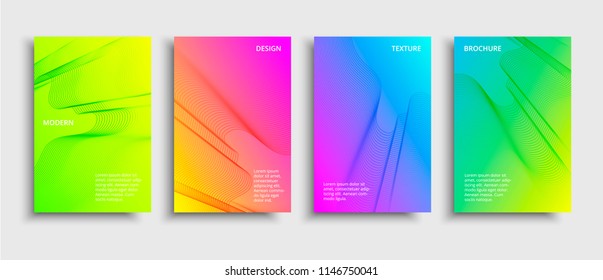 Minimal covers design. Vector modern design. Futuristic geometric shapes. Multicolored technology background