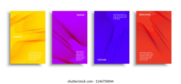 Minimal covers design. Vector modern design. Futuristic geometric shapes. Multicolored technology background