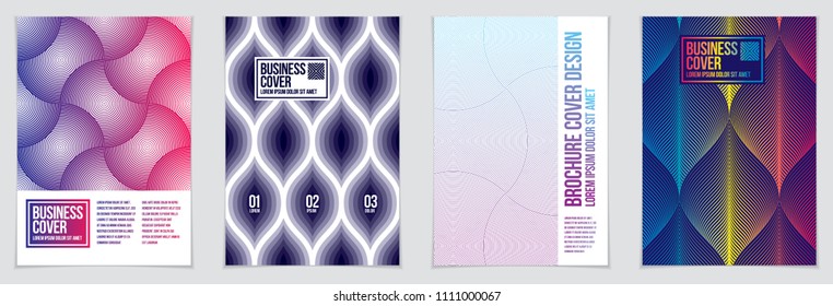Minimal covers design. Vector set geometric patterns abstract backgrounds collection. Design templates for flyers, booklets, greeting cards, invitations and advertising. A4 print format.