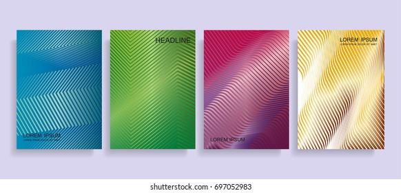Minimal covers design.Abstract background with line texture.Brochure vector template.