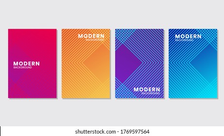 Diseño de portadas mínimas.diseño moderno de plantilla de fondo para web. Patrones geométricos futuros.diseño vectorial