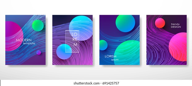 Minimal Covers Design,gradients, Lines, Shapes. Tech Cover,futuristic Banner, Future Template,abstract Flyer, Poster,trendy Minimalist Brochure. Vector Geometric Illustration