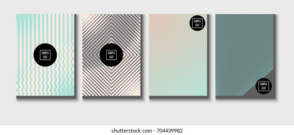 Minimal covers pearlescent template. Stripes, waves, zigzag in tender pink, grey, turquoise. Elegant noble ads poster background. Clean simple minimal covers design. Business futuristic linear pattern