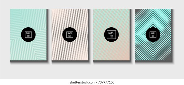 Minimal covers pearlescent template. Stripes, waves, zigzag in tender pink, grey, turquoise. Elegant noble ads poster background. Clean simple minimal covers design. Business futuristic linear pattern