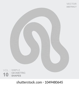 Minimal covers set. Future geometric design. Abstract rounded graphic forms meshes. Eps10 vector illustration for scenery or flyer