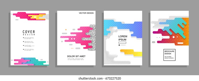 Minimal covers set. Future geometric design. Eps10 vector. Wallpaper,flyers, invitation, posters, brochure, voucher discount. Vector illustration template.