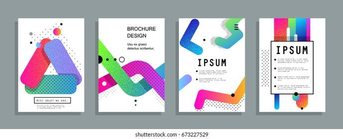 Minimal covers set. Future geometric design. Eps10 vector. Wallpaper,flyers, invitation, posters, brochure, voucher discount. Vector illustration template.