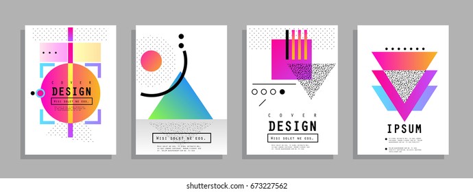 Tapa de tapas mínima. Diseño geométrico futuro. Vector Eps10. Papel de escritorio, volantes, invitación, carteles, folleto, descuento con cupón. Plantilla de ilustración del vector.