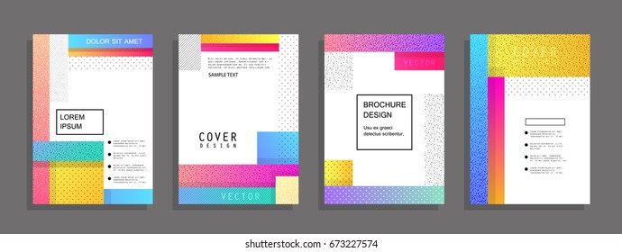 Minimal covers set. Future geometric design. Eps10 vector. Wallpaper,flyers, invitation, posters, brochure, voucher discount. Vector illustration template.