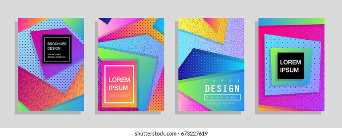 Minimal covers set. Future geometric design. Eps10 vector. Wallpaper,flyers, invitation, posters, brochure, voucher discount. Vector illustration template.