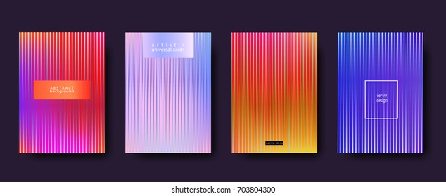 Minimal covers set. Future geometric design. Vector template for banners, placards, poster, pop art flyers, presentations and annual reports. Hipster style, minimalist. Size A4. 