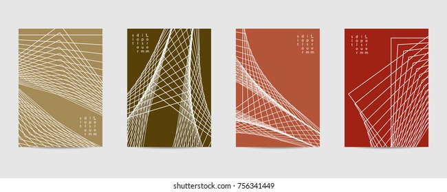 Minimal covers set. Poster template geometric design. Abstract  Backgroung Eps10 vector