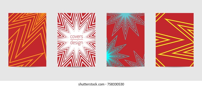 Minimal covers set. Poster template geometric design. Abstract  Backgroung Eps10 vector
