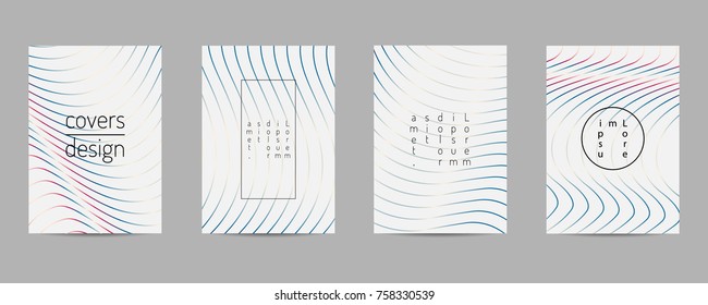 Minimal covers set. Poster template geometric design. Abstract  Backgroung Eps10 vector