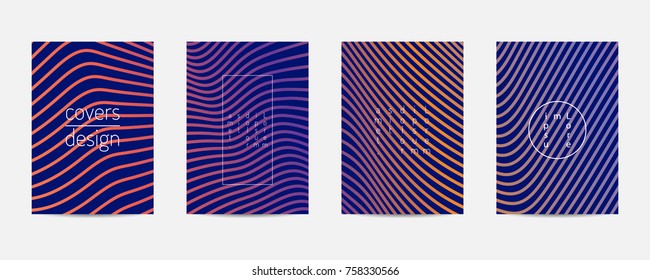 Minimal covers set. Poster template geometric design. Abstract  Backgroung Eps10 vector