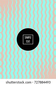 Minimal covers template. Vector stripes elegant female pattern. Futuristic modern noble rich poster background for ads. Trendy pink and turquoise geometric minimal covers. Business identity templates.