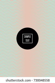 Minimal covers template. Vector stripes elegant female pattern. Futuristic modern noble rich poster background for ads. Trendy pink and turquoise geometric minimal covers. Business identity templates.
