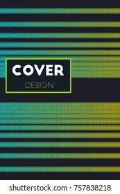 Minimal covers texture. Future geometric design. Trendy neon linear hipster template. Simple gradient background. Abstract halftone pattern. Use for cover, decorated, brochure. Vector illustration.