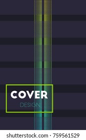 Minimal covers texture. Future geometric design. Trendy neon linear hipster template. Simple gradient background. Abstract halftone pattern. Use for cover, decorated, brochure. Vector illustration.