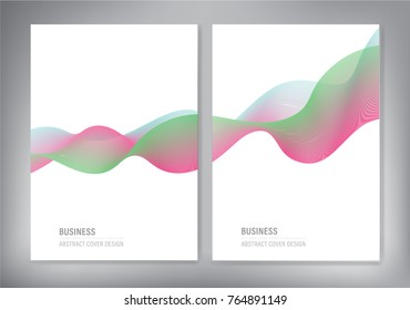 Minimal covers vector design. Gradients technology or modern abstract composition. Blue Pink and Green Posters, Flyers and Banner Designs.