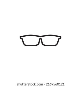 Minimal creative art concept. Space for text. Glasses icon. Sun glasses vector illustration
