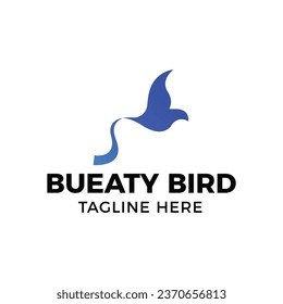 minimal and creative bird logo design template for business