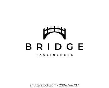 minimal creative bridge logo design