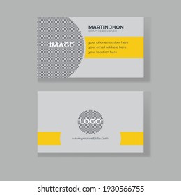 Minimal Creative Business Card Design Vector Template