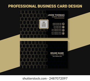 MINIMAL CREATIVE BUSINESS CARD DESIGN PROJECT.Professional 

Texture Background Two Side Visiting Card Design.
