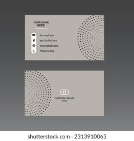 Minimal and creative Business card template 