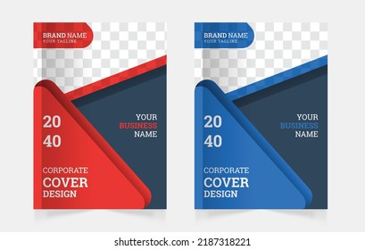 Minimal creative business corporate book cover design template a4 or can be used to annual report, magazine, flyer, poster, banner, portfolio, company profile, website, brochure cover design
