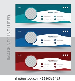 Minimal, creative, clean, corporate, creative, eye catching, professional, suitable, smart, stylish, modern, digital email signature designtemplate