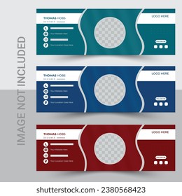 Minimal, creative, clean, corporate, creative, eye catching, professional, suitable, smart, stylish, modern, digital email signature designtemplate