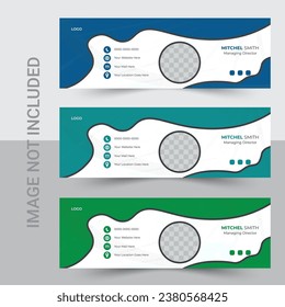 Minimal, creative, clean, corporate, creative, eye catching, professional, suitable, smart, stylish, modern, digital email signature designtemplate