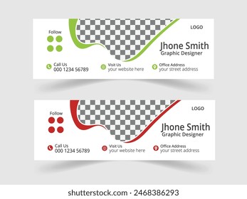 Minimal and creative e mail signature design.