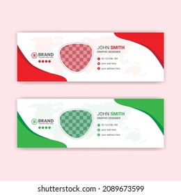 Minimal creative email signature design