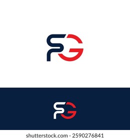 Minimal Creative Initial Based FG, GF logo. Letter SFG, GF creative elegant Monogram with black color